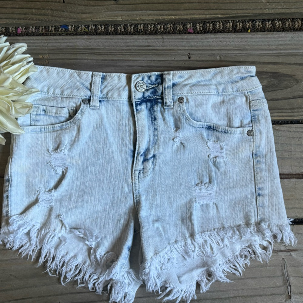 Altar'd State Light Blue Jean Shorts - Picture 2 of 8